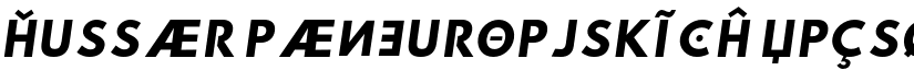 Hussar Paneuropjskich UpCsObl font