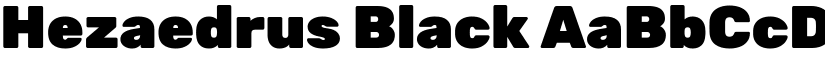 Hezaedrus Black font
