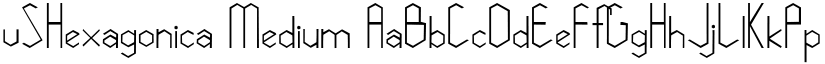vSHexagonica Medium font
