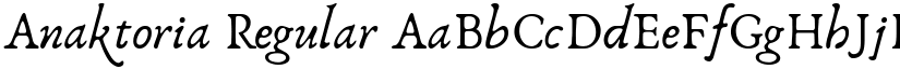 Anaktoria Regular font