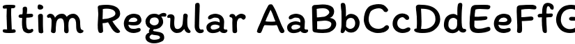 Itim Regular font