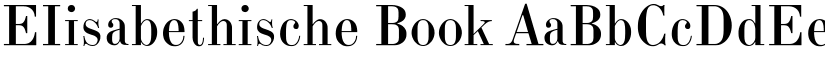 EIisabethische Book font