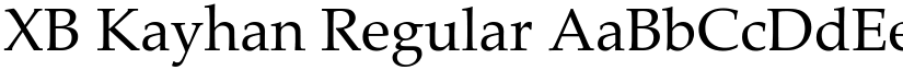 XB Kayhan Regular font