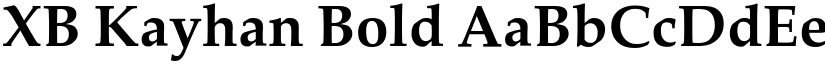 XB Kayhan Bold font