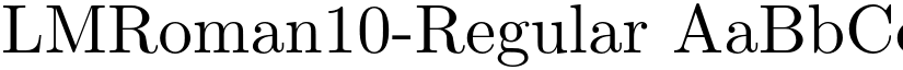 LMRoman10-Regular font