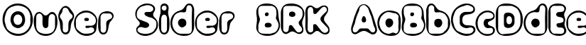 Outer Sider BRK font