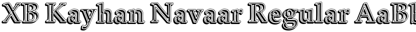 XB Kayhan Navaar Regular font