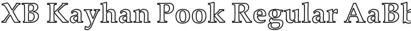 XB Kayhan Pook Regular font