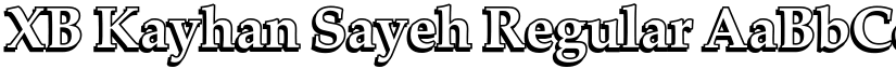 XB Kayhan Sayeh Regular font