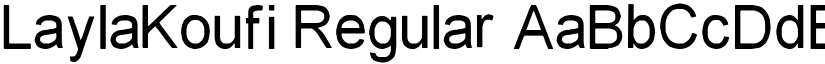 LaylaKoufi Regular font