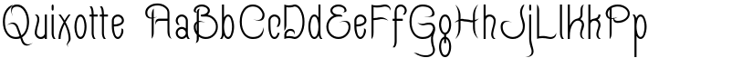 Quixotte font download