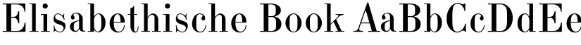 Elisabethische Book font