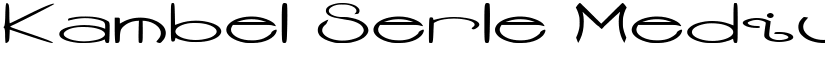 Kambel Serle Medium font