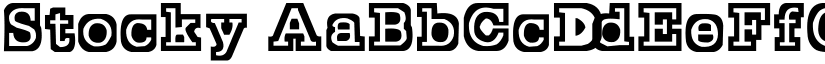 Stocky font