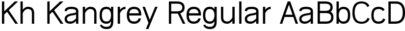 Kh Kangrey Regular font