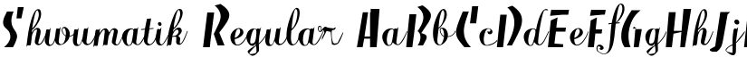 Shwumatik font download