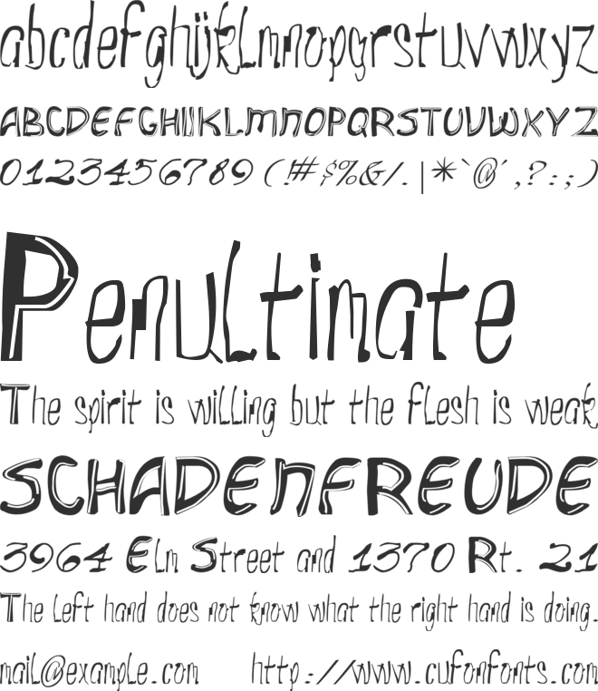 Valiere-4 font preview