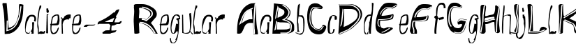 Valiere-4 Regular font