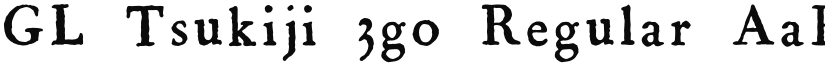 GL-Tsukiji-3go font download