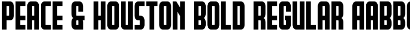 Peace & Houston Bold Regular font