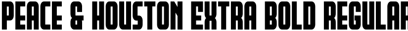 Peace & Houston Extra Bold Regular font