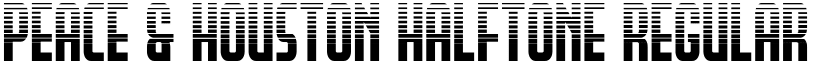 Peace & Houston Halftone Regular font