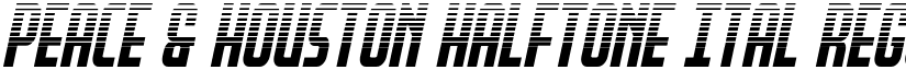 Peace & Houston Halftone Ital Regular font