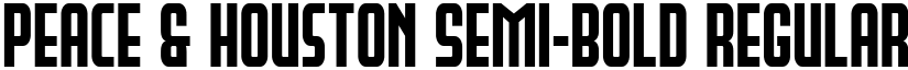 Peace & Houston Semi-Bold Regular font