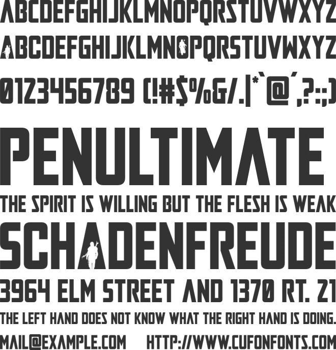 Mandalore font preview