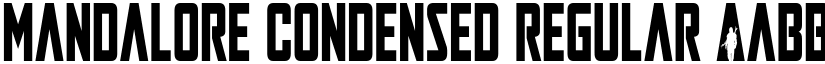 Mandalore Condensed Regular font