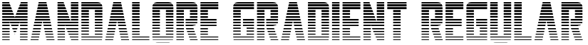 Mandalore Gradient Regular font