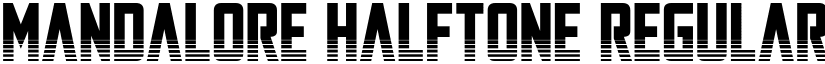 Mandalore Halftone Regular font