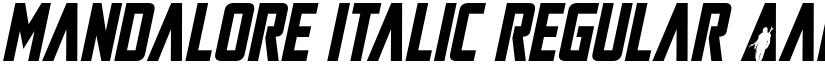 Mandalore Italic Regular font
