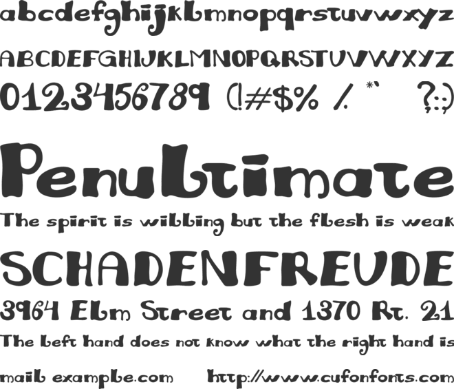 Juliana font preview