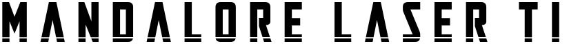 Mandalore Laser Title Regular font