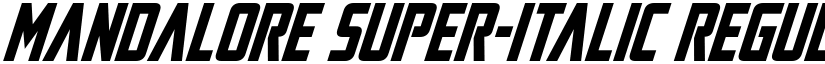Mandalore Super-Italic Regular font