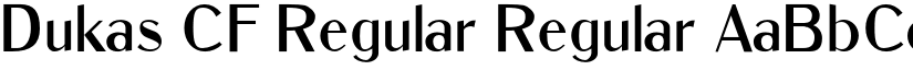 Dukas CF Regular Regular font