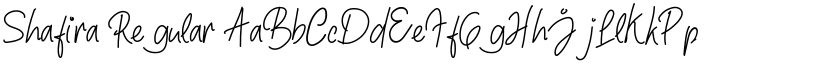 Shafira Regular font