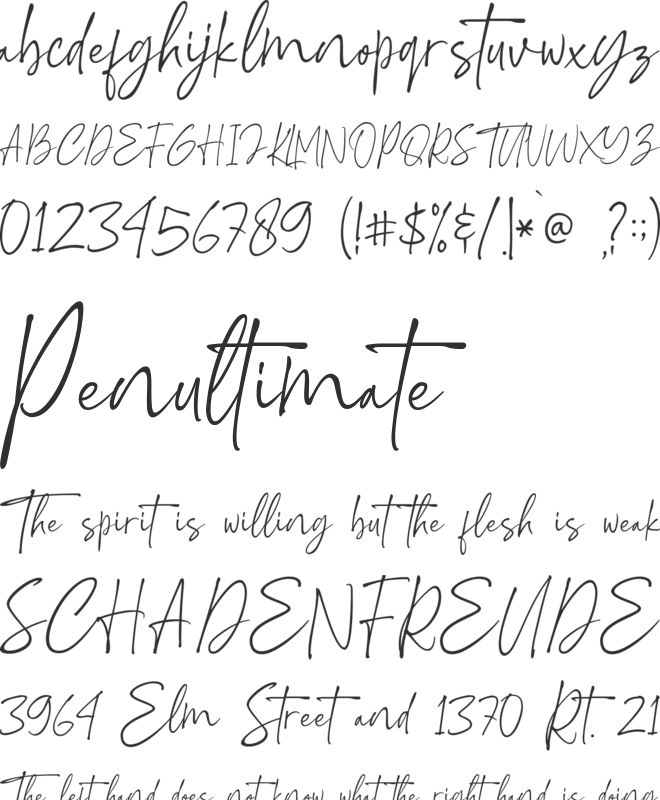 Ravellin font preview