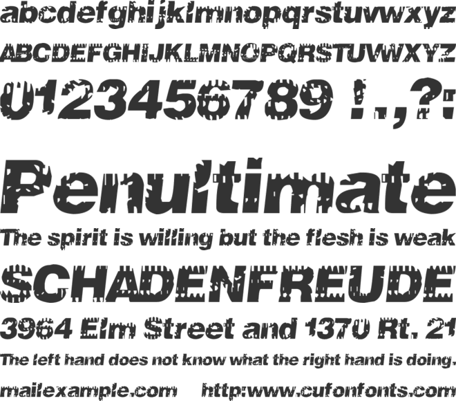 106 Beats That font preview