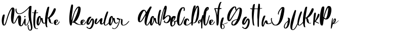 MiStaKe Regular font
