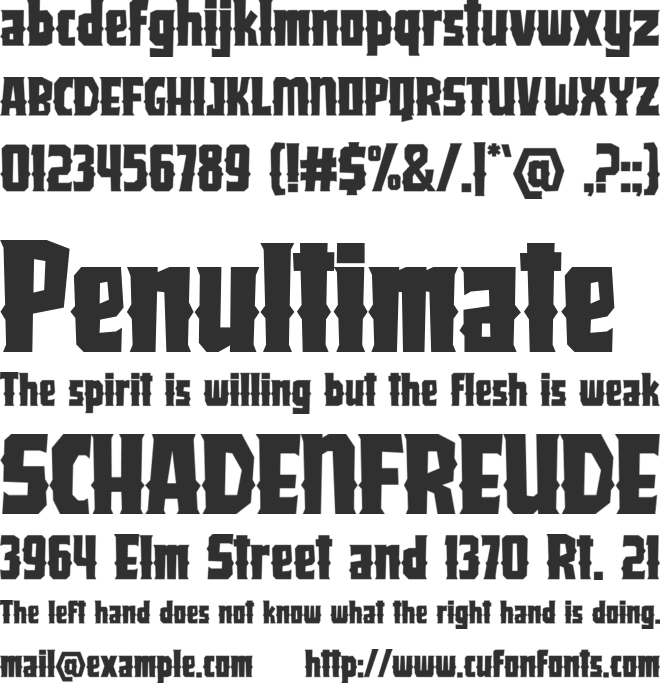 Jackster font preview