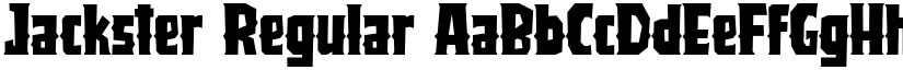 Jackster Regular font