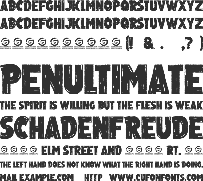 Dusty Ranch font preview