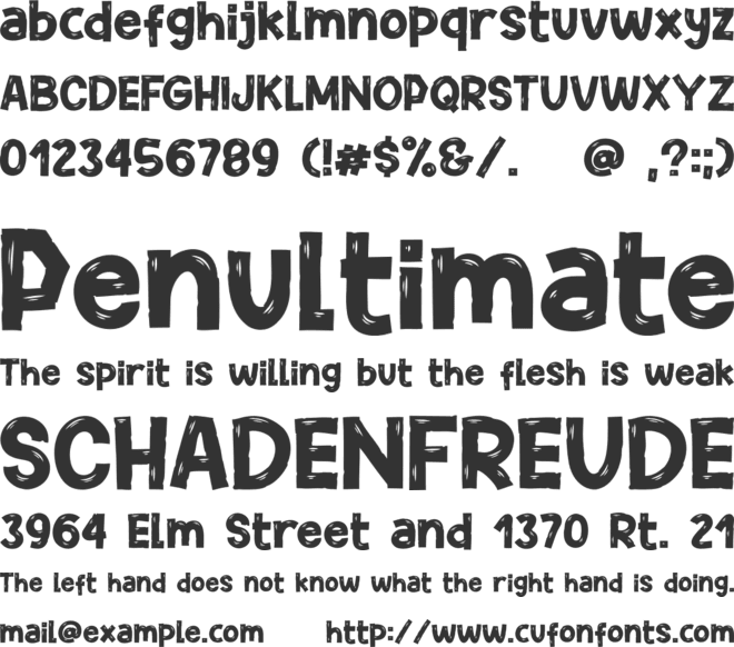 Potato Chips font preview