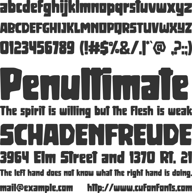 Blackhood font preview