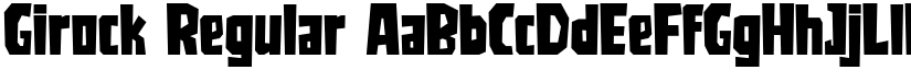 Girock Regular font