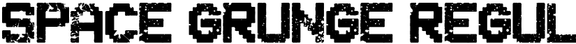Space Grunge Regular font