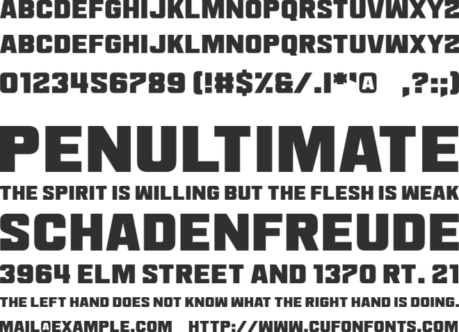 Smack Laideth Down 2019 font preview