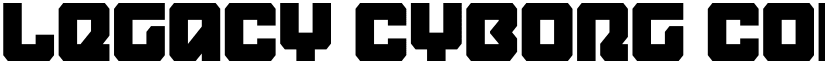 Legacy Cyborg Condensed Regular font